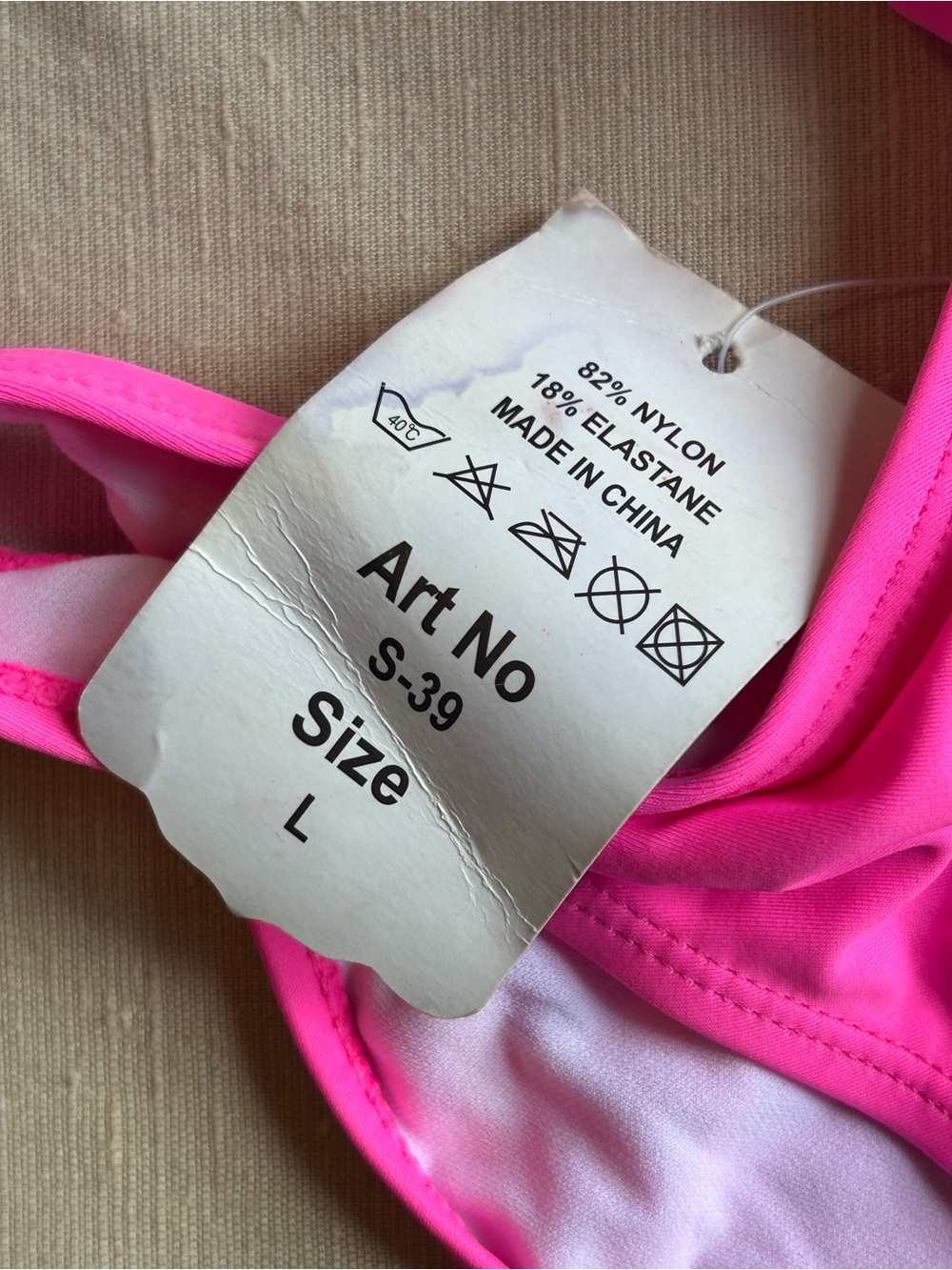Neon Pink Ruffle Two-Monokini Swimsuit - Picture 2 of 2